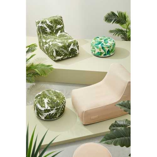 Inflatable outdoor pouf